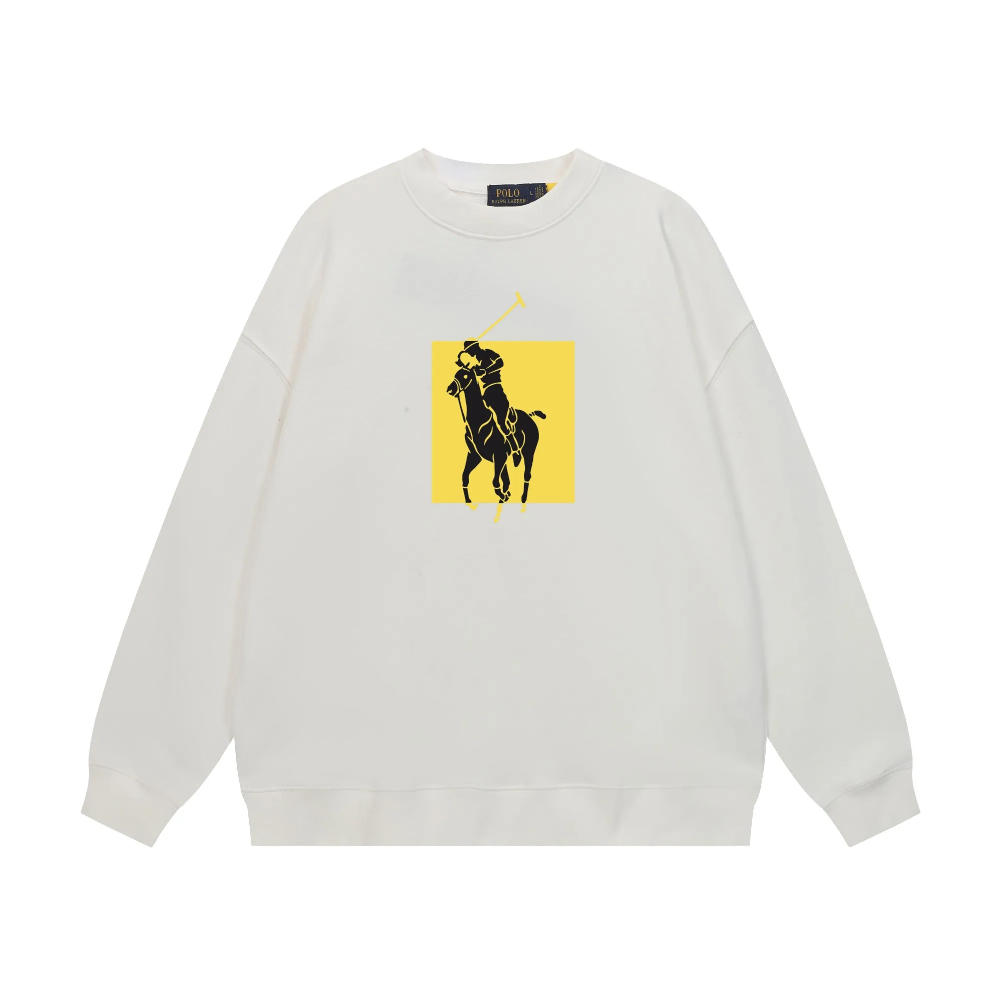 P200 Long-term stock] RalphLauren/Ralph Lauren 2025 autumn and winter new bear letter print 420g heavy large terry sweatshirt Ralph Lauren's age-reducing item, the coat fabric is made of 85% cotton ➕15% polyester, which not only retains the softness, comfort and breathability of cotton, but also adds the wear resistance and wrinkle resistance of polyester fiber, making the clothes more durable and easy to care for. Even in slightly cooler weather, you won't feel stuffy when wearing it. This kind of fabric has a natural crisp feel and is not easy to pill or deform. The bear on the chest is printed with English letters. It is full of color, full of three-dimensionality, and lifelike, adding a bit of liveliness and interest to the whole sweatshirt. There is no pressure to dress, regardless of age or gender. Complete accessories! Color: black, white, navy blue, light floral gray Size: M-L-XL-XXL